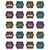Chalkboard Brights Stickers, Pack of 120
