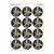 eek/Bone Scent Retro Scratch 'n Sniff Stinky Stickers, 24 c