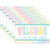 Pastel Pop Welcome Postcards, 30 Per Pack, 6 Packs