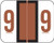 Smead Numeric Label - BCCRN Series (Rolls) - 9 - Brown