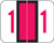Smead Numeric Label - BCCRN Series (Rolls) - 1 - Red