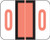 TAB Numeric Label  - TPNV Series (Rolls) - 0 - Pink
