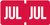 TAB Month Labels - TMLV Series (Rolls) - July/Red