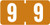 TAB Numeric Label  - TBVN Series (Rolls) - 9 - Brown
