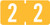 TAB Numeric Label  - TBVN Series (Rolls) - 2 - Lt. Orange