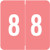 Sav-Tyme/SFI Numeric Label - STNM Series (Rolls) - 8 - Pink