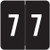 Sav-Tyme/SFI Numeric Label - STNM Series (Rolls) - 7 - Black