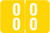 Smead Numeric Label - DDS Series (Rolls) - 00 - Yellow