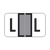 SafeGuard Alphabetic Labels - 511 Series (Sheets for binder) L- Gray