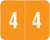 Smead Numeric Label - DCCRN Series (Rolls) - 4 - Orange