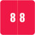 Smead Numeric Label - DCC Series (Rolls) - 8 - Red