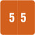 Smead Numeric Label - DCC Series (Rolls) - 5 - Brown