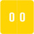 Smead Numeric Label - DCC Series (Rolls) - 0 - Yellow