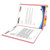 End Tab 11 Pt. Colored Folder with Fasteners - 50/Box - Letter Size - Pink