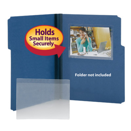 Poly Pocket - Self Adhesive - 6-1/2" W x 4-1/2" H - Box of 100