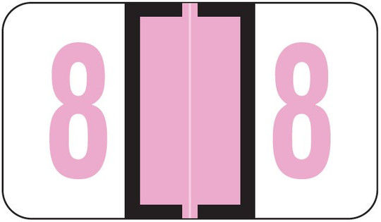 JETER Numeric Label - 6100 Series (Rolls) - 8 - Lilac