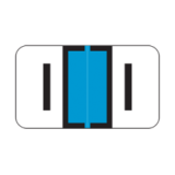 JETER Alphabetic Labels - 2800 Series (Rolls) I- Lt. Blue