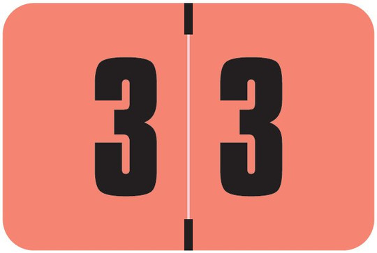 Digi Color Numeric Label - DCNM Series (Rolls) - 3 - Pink