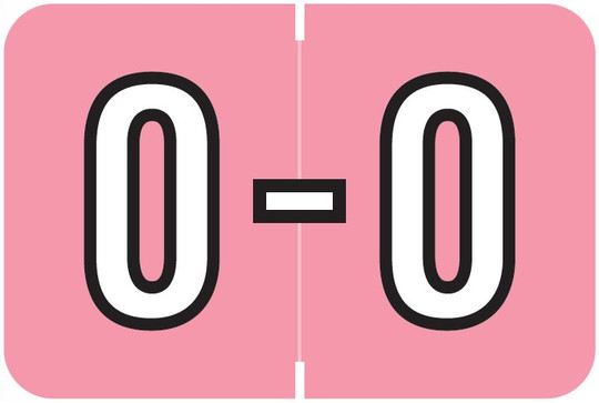 Barkley Systems Alphabetic Labels - FABEM Series (Rolls) O- Pink