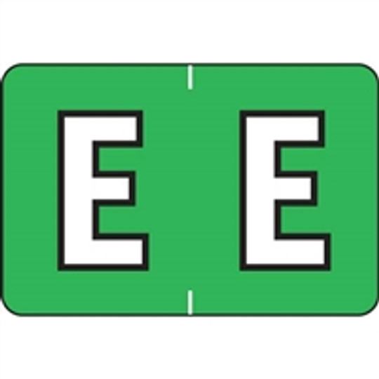 Barkley Systems Alphabetic Labels - FABKM Series (Rolls) E- Green