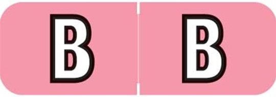 Barkley Systems Alphabetic Labels - BAAM Series (Rolls) B- Pink