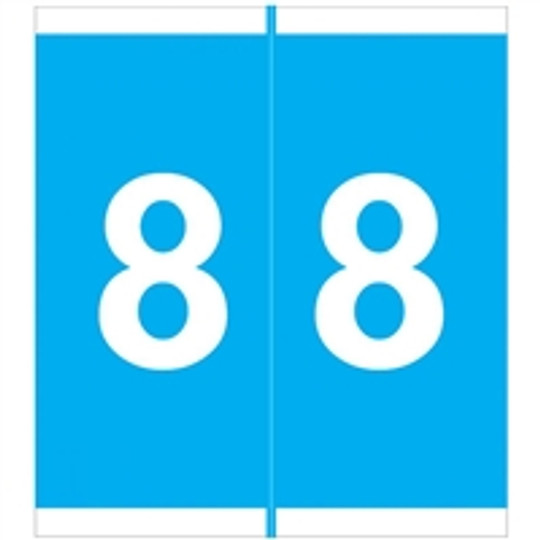 Barkley Systems Numeric Label - FNAVM Series (Rolls) - 8 - Blue