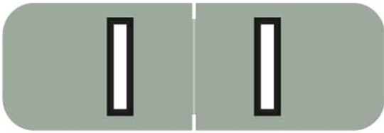 Barkley Systems Alphabetic Labels - BAAM Series (Rolls) I- Gray