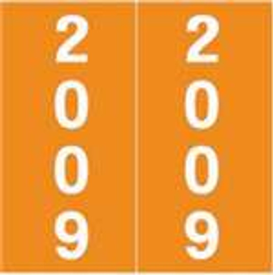 IFC Yearband Label - CL7300 Series (Rolls of 500) - 2009 - Orange