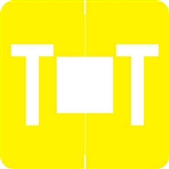 Barkley Systems Alphabetic Labels - ADPK Series (Sheets) T- Yellow