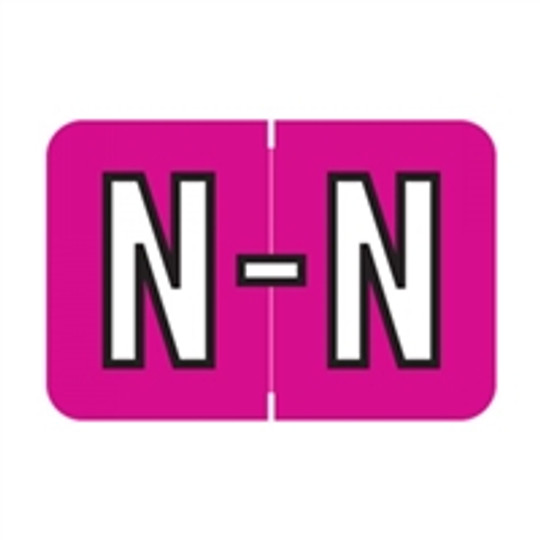 Barkley Systems Alphabetic Labels - ACPM Series (Rolls) N - Raspberry