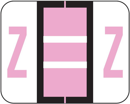 TAB Alphabetic Labels - 1283 Series (Rolls) Z- Lilac