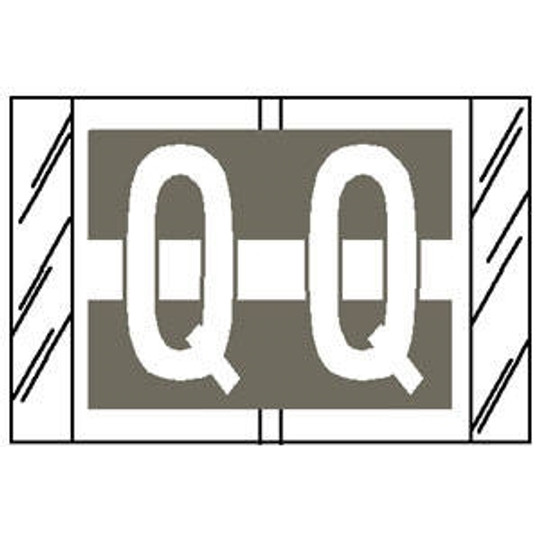 Col 'R' Tab Alpha Color Coded Labels - 82030 Series - Q