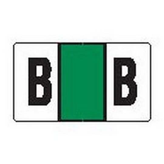 Jeter Series 7900 - Traco Match - Alphabetical Labels - B -1 5/8" W x 15/16" H - 240 Labels Per Pack - Labels come on Sheets to fit 3 Ring Binder