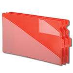 Smead End Tab Poly Out Guide, Two-Pocket Style, Center Position Tab, Legal Size, Red, 50 per Box (61970)