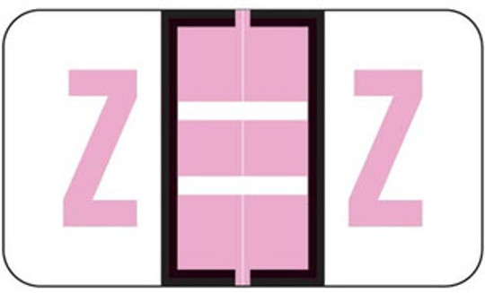 JETER Alphabetic Labels - 5100 Series (Sheets) - Z - Lavender