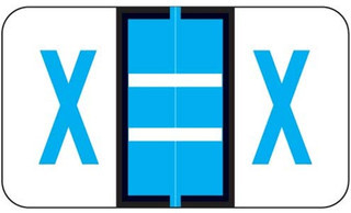 JETER Alphabetic Labels - 5100 Series (Sheets) - X - Blue