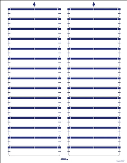 Color Coded Laser/Inkjet File Folder Labels - Dark Blue