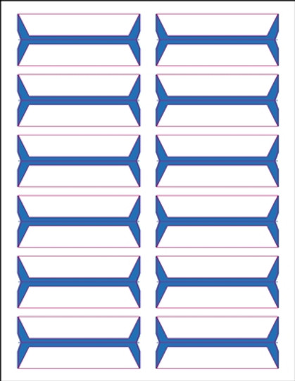 Acme Abgor File Folder Labels - (Sheets) - Azure Blue - 240 Labels per pack