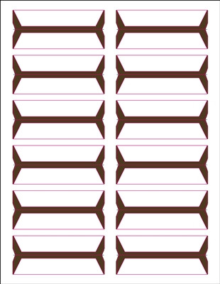 Acme Abgor File Folder Labels - (Sheets) - Brown - 240 Labels per pack