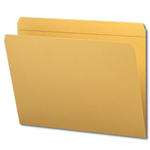 Smead File Folder, Reinforced Straight-Cut Tab, Letter Size, Goldenrod, 100 per Box (12210)