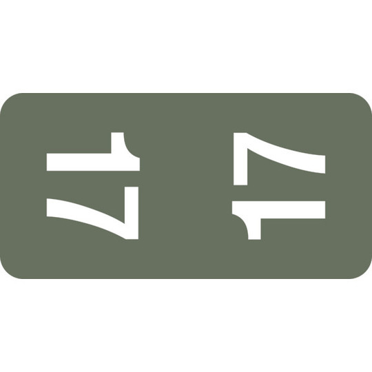 Year Labels: Small Smead Compatible-Top-Tab-Rolls of 500-Gray 2017