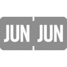 AmeriFile TAB Products Compatible Month Mini-Labels - June - Gray - 1 W x 1/2 H - Roll of 1000