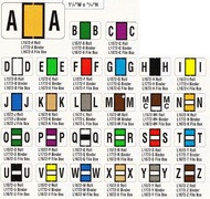 AmeriFile Jeter 5800 Series Compatible Alpha Labels - 1 5/8 W x 15/16 H - Letter B - Green - Sheets for Binder - 240 Labels