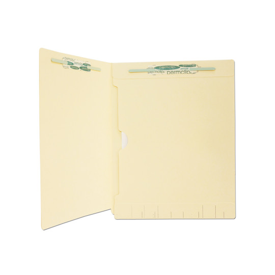 Medical Arts Press Match Manila End Tab Folders with Full Pocket and 2 Permclip Fasteners (250/Carton)