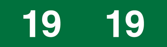 Ames  2019 GREEN YEAR LABEL  Ames L-A-DD07R134 Series - 1000/Roll