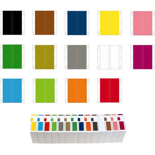 Tabbies Solid Color Label - 11600 Match - CLLM Series (Rolls of 500) - Brown