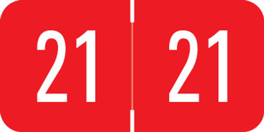 Digi Color 2021 RED YEAR LABEL -  DIGI Color DGYM Series - Laminated - 500/Roll