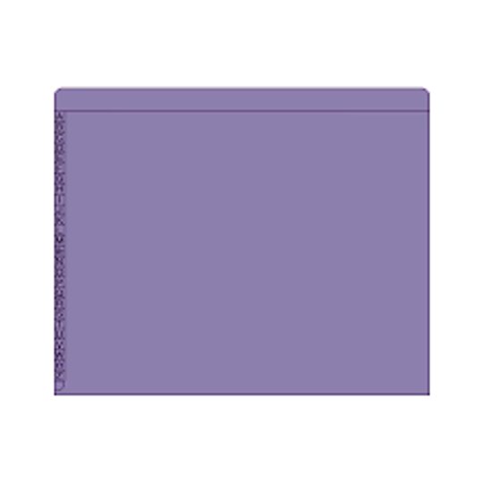 End/Top Tab Alphabetic Kardex Folders - Letter Size - 11 Pt. Colored Stock - 3/4" Expansion - Purple - 100/Box
