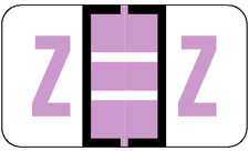 JETER Alphabetic Label - 5100 Series Pack/225 Z - Lavender
