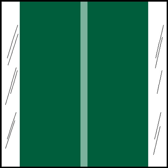 Tabbies 11606 - ORIGINAL Col'R'Tab SOLID COLOR DESIGNATOR 11600 SERIES, 1-1/2" SOLID DESIGNATOR TABS, GREEN, 1-1/2"H x 1-1/2"W, 500/ROLL